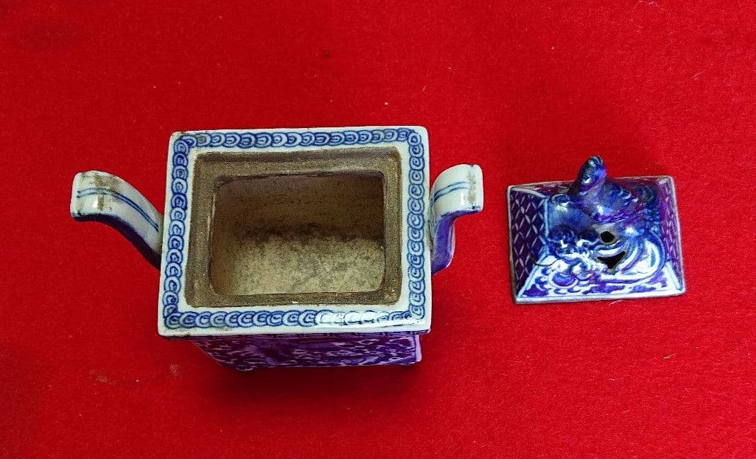 染付け香炉 骨董