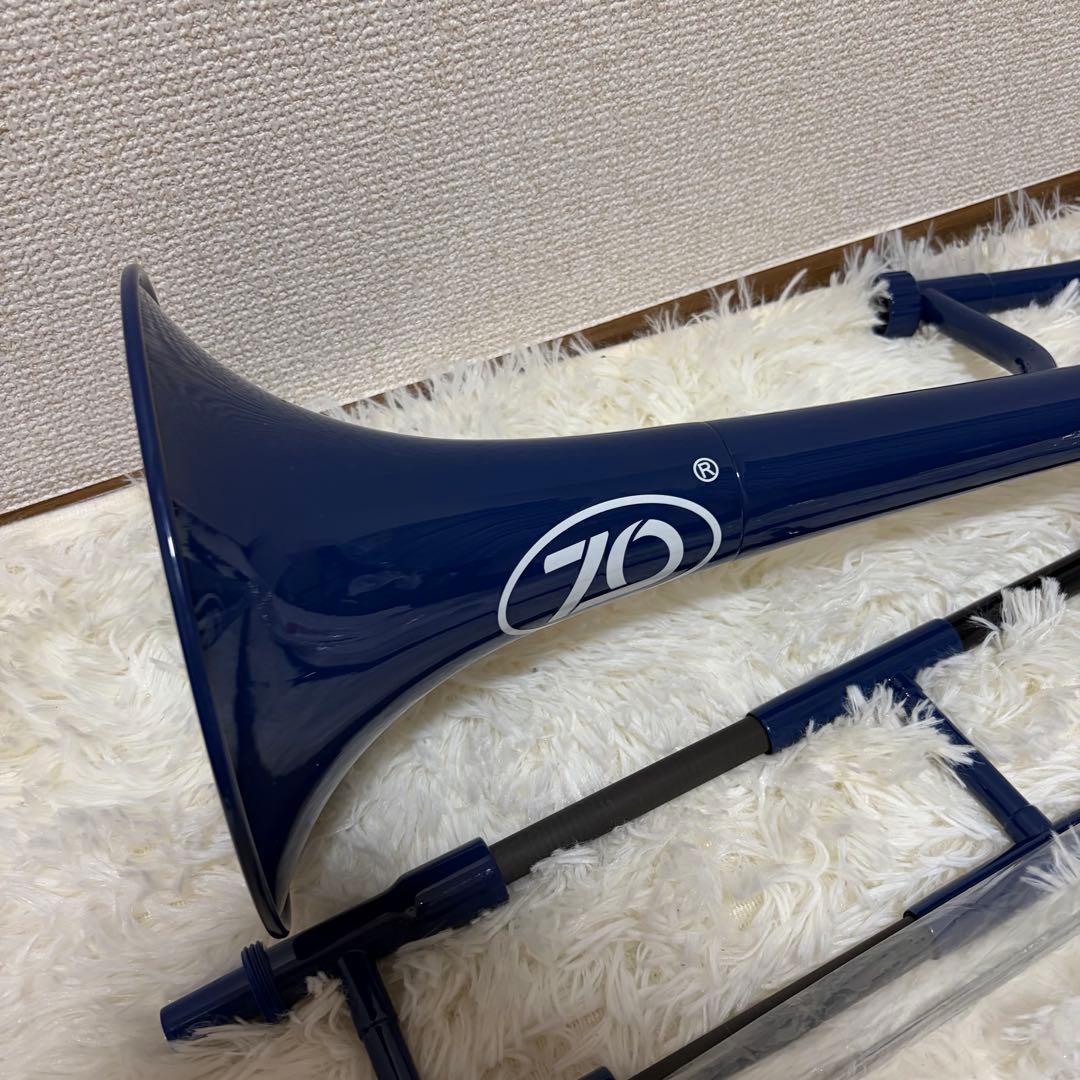 プラスチック　テナーバス　トロンボーン　ブルー　ZO 太管