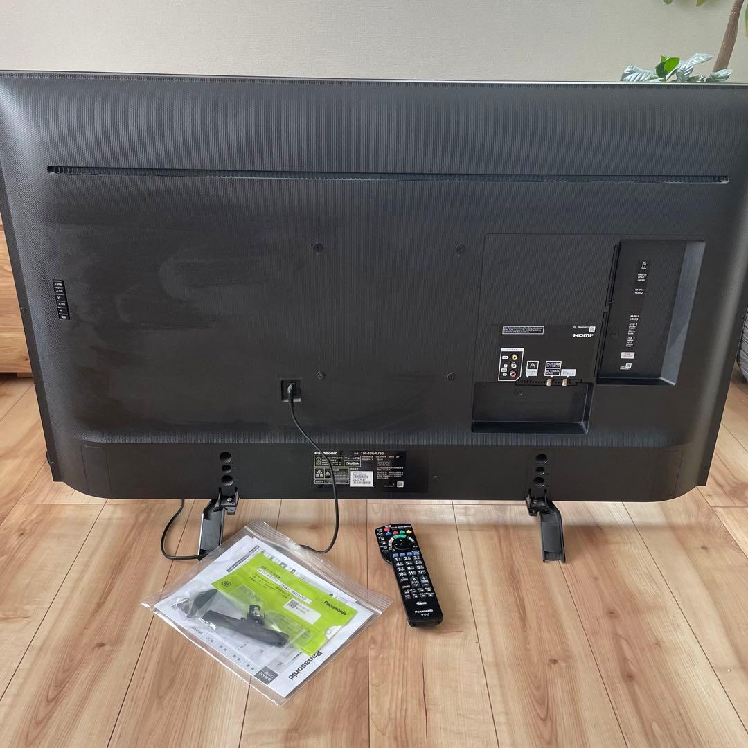 【送料込】panasonic ビエラ 4K液晶テレビ　TH-49GX755