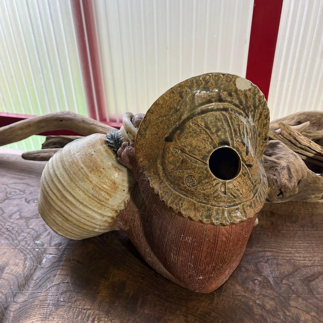 信楽焼／たぬき／骨董／希少／アンティーク／ヴィンテージ／31cm／難あり