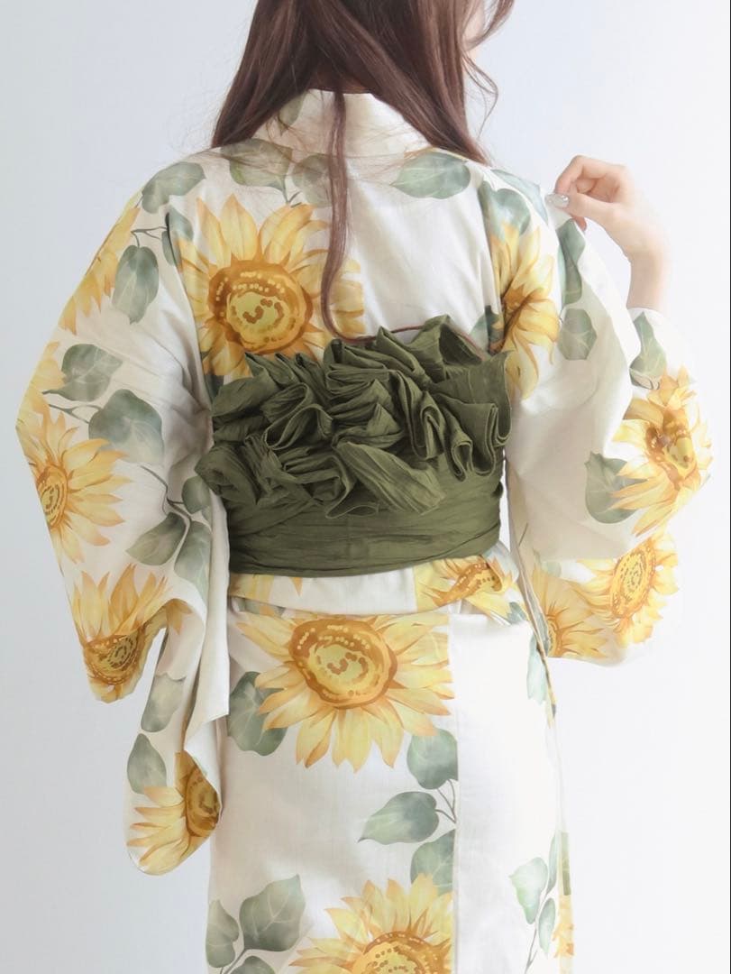 KYOETSU 変わり織生成り二部式浴衣4点セット