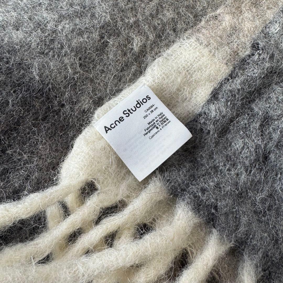 【即購入OK】Acne Studious モヘアチェックスカーフ マフラー