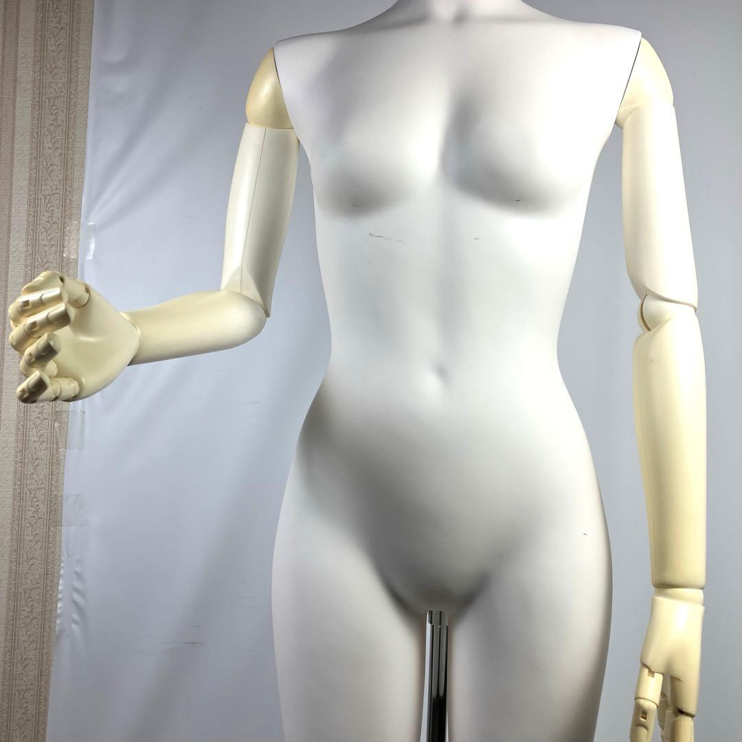 む*み様 関節可動式の腕付き トルソー マネキン ボディ 女性型