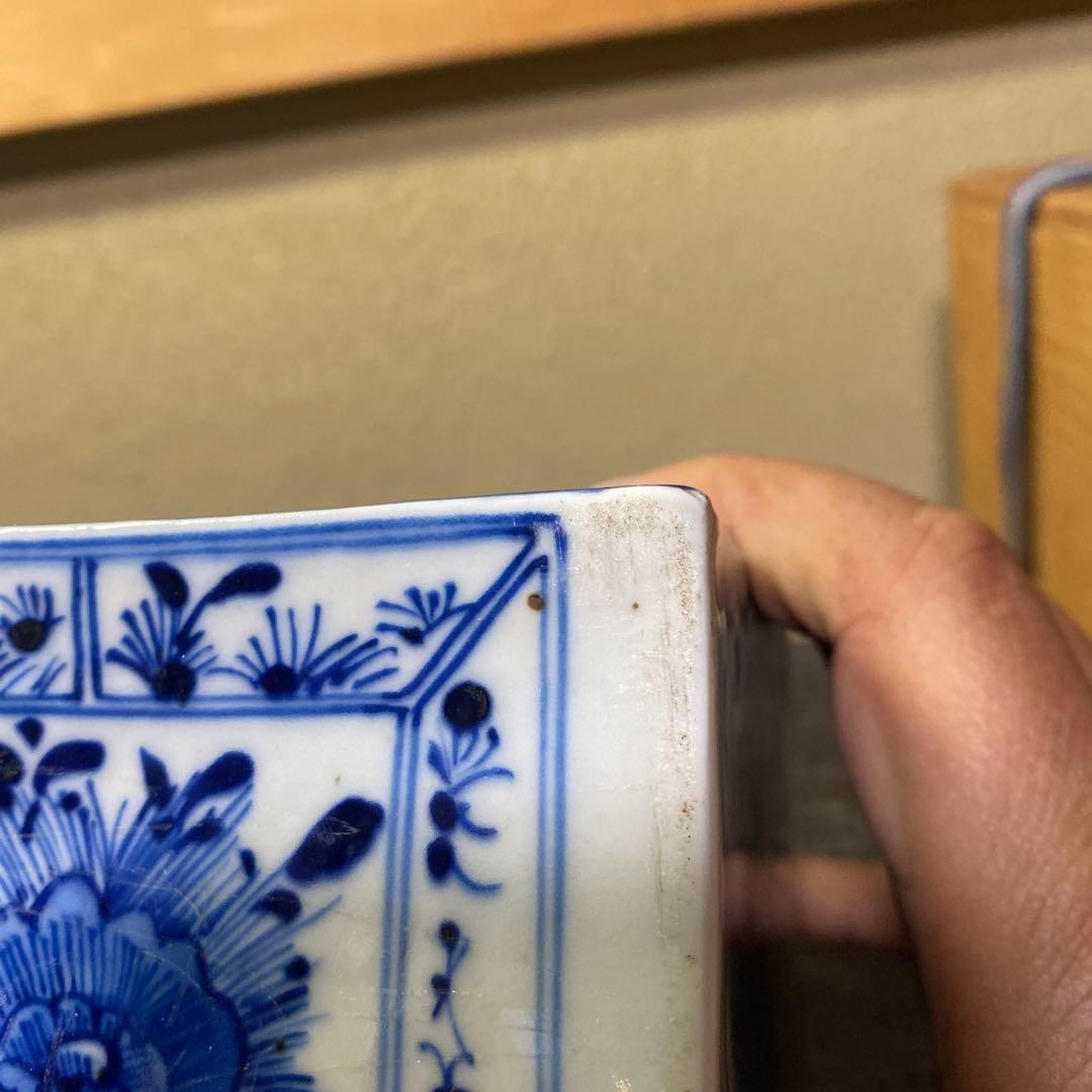 中国古玩　華図水滴形硯　【桐箱付】