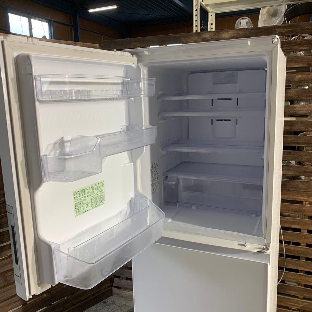 J228 シャープ 冷蔵庫 SJ-GW35H-W 350L 両開き 2022年製