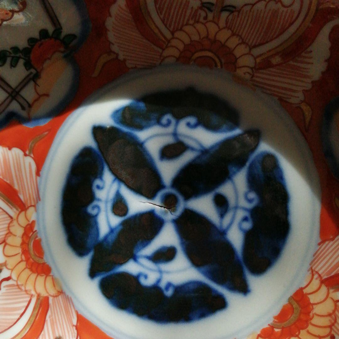 伊万里　錦膾皿　6客　15.1cm　明治～大正期