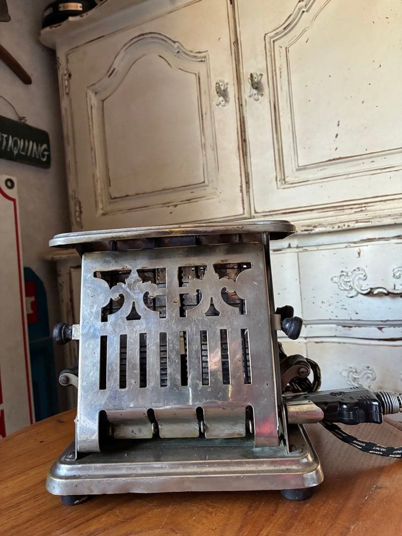 アンティーク　トースター　美しい　メタル　トースター　アメリカ　1920年代