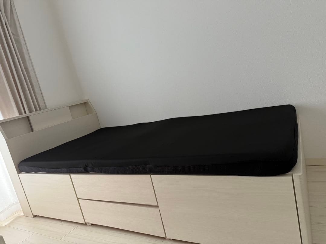 ニトリ シングルベッドフレーム アザン3 チェスト40J/WW マットレス付き