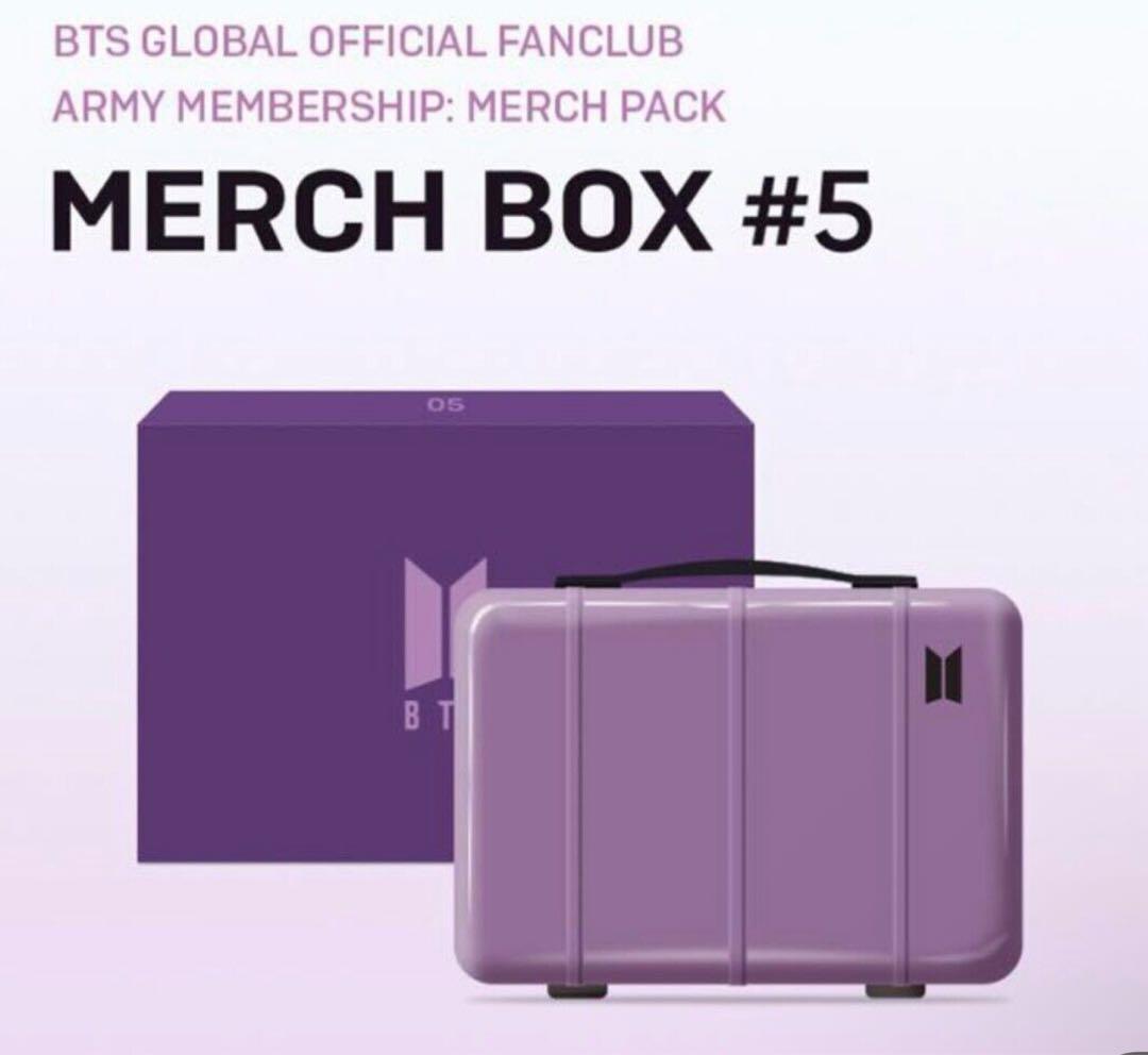 BTS MERCH BOX #5 トレカ付き、付属品抜け無し