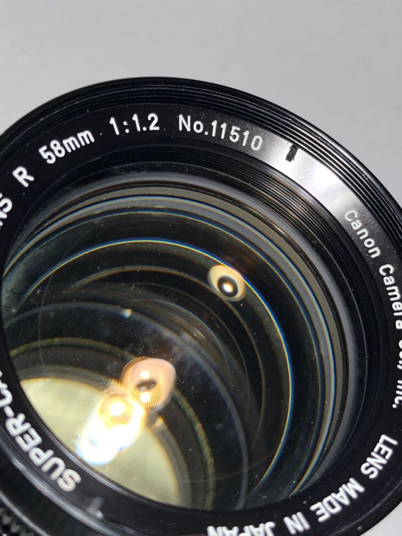 レンズ(単焦点) Canon SUPER CANOMATIC R 58mm f1.2