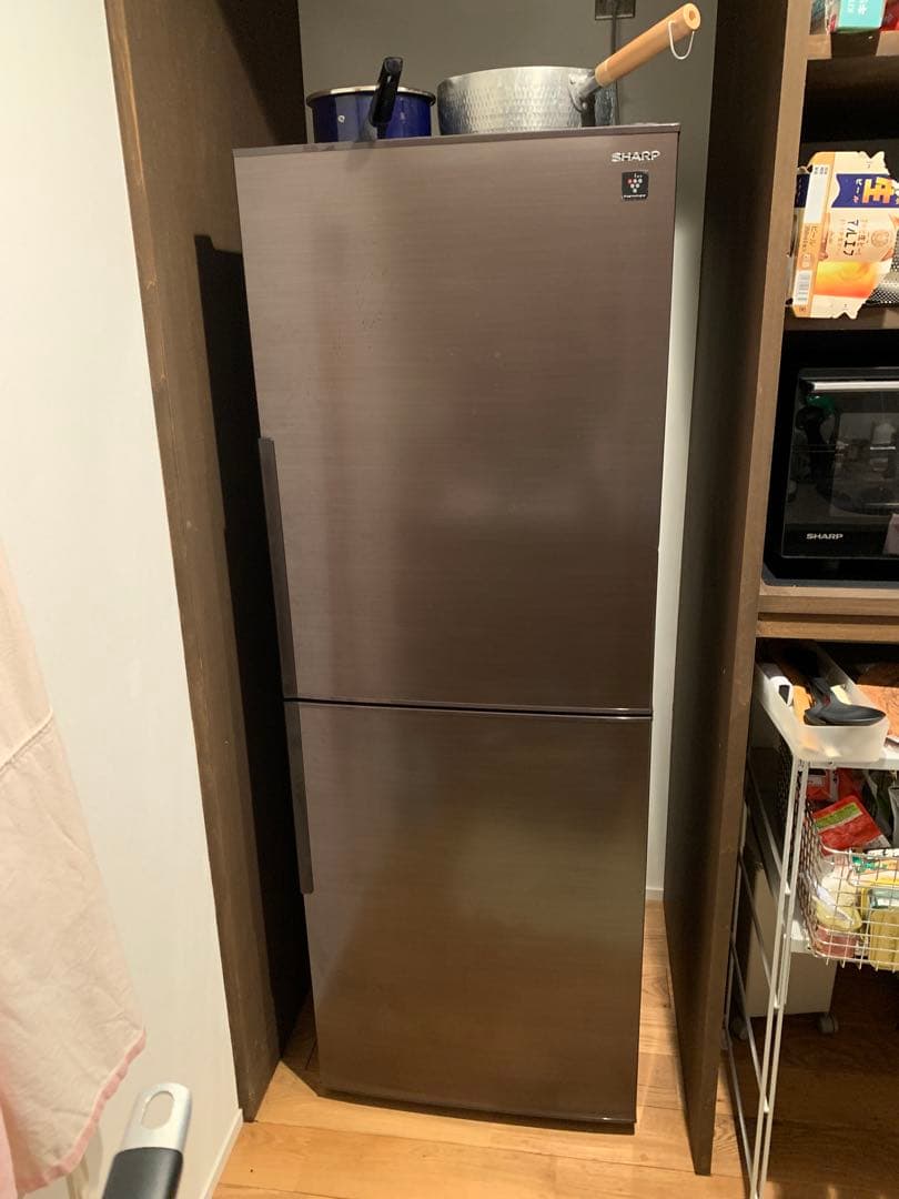 SHARP 冷蔵庫 1〜2人用 280L SJ PD28Fドア右開き ブラウン