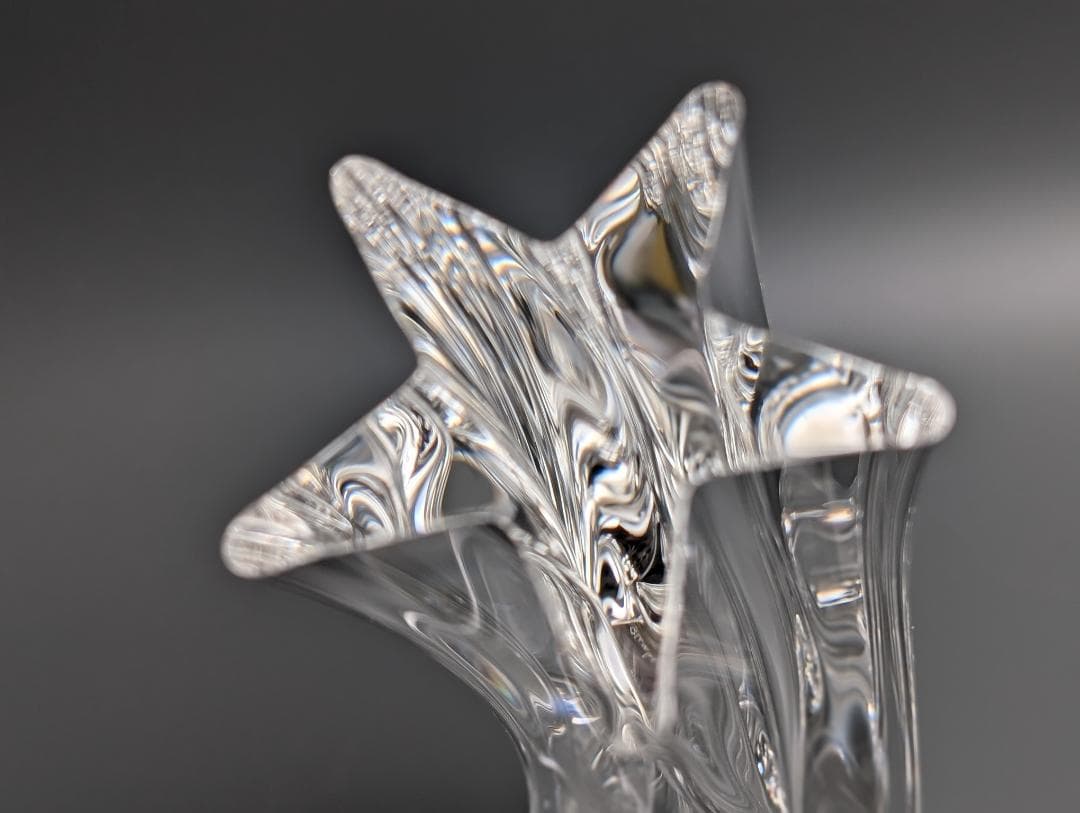 希少 極美品 スチューベン クリスタル オブジェ スターストリーム 流星 箱付