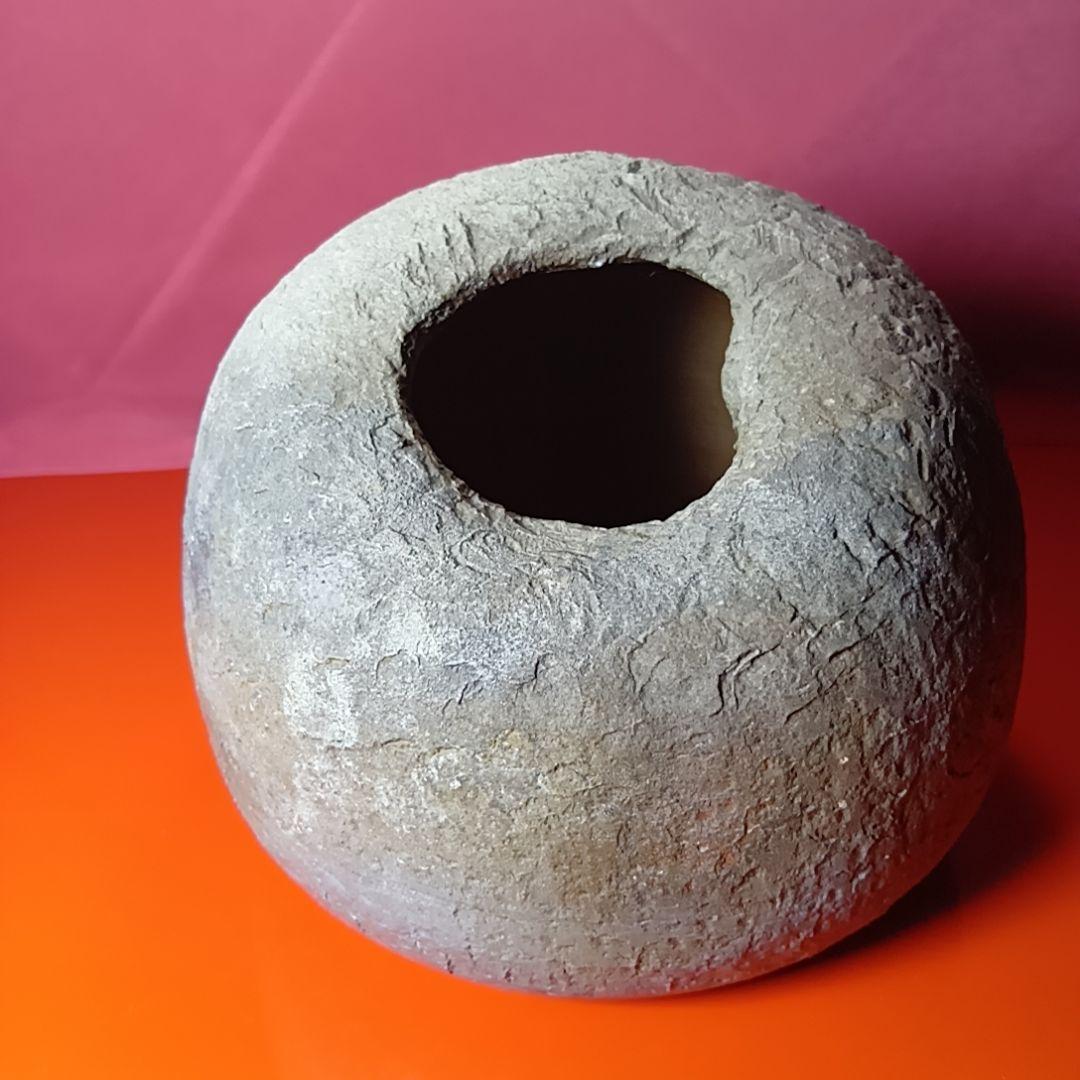 骨董品　安東利喜　花入　花器　花生　花瓶　備前壺　備前焼　希少