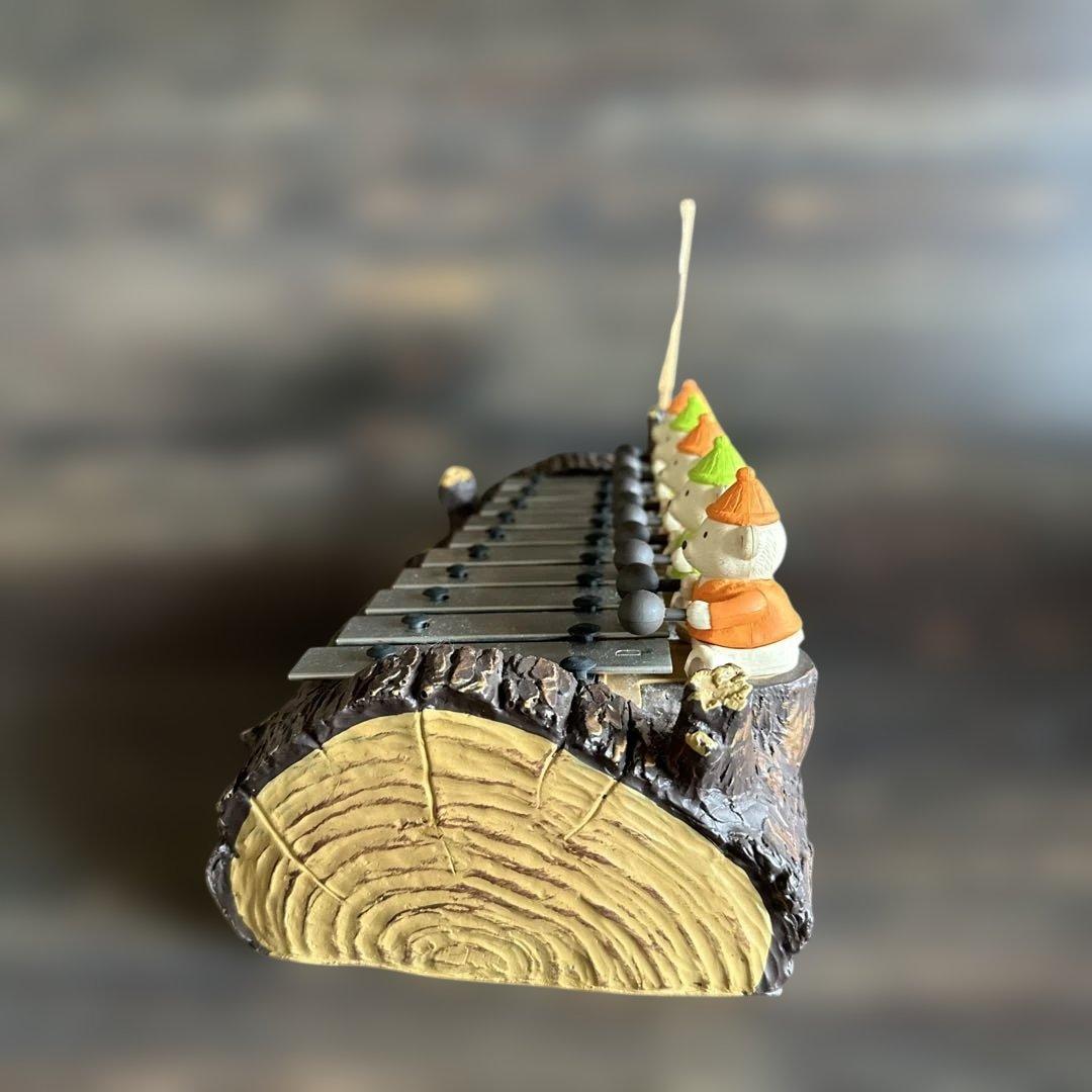 こぐまの音楽隊 鉄琴演奏　置き時計　からくり時計　おもちゃ