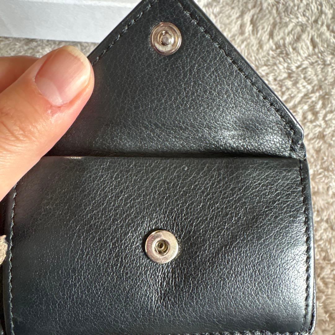 BALENCIAGA バレンシアガ ペーパーミニウォレット　ブラック