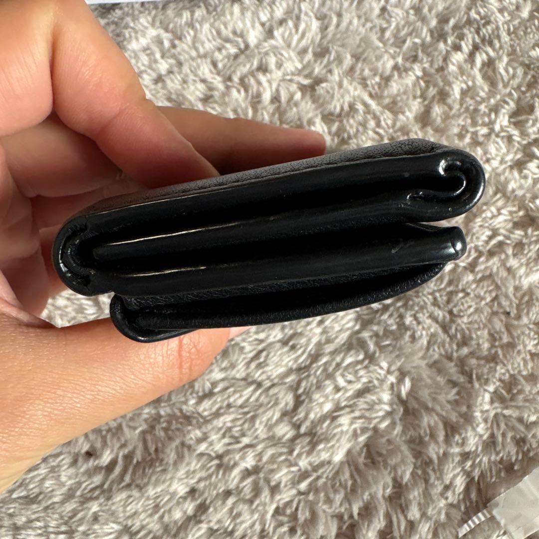 BALENCIAGA バレンシアガ ペーパーミニウォレット　ブラック