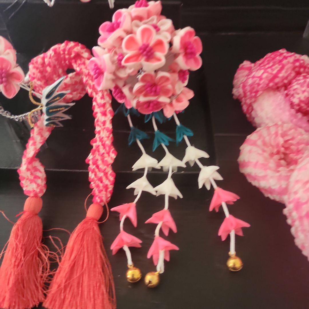 七五三　髪飾り　勝山かんざし　日本髪　つまみ細工