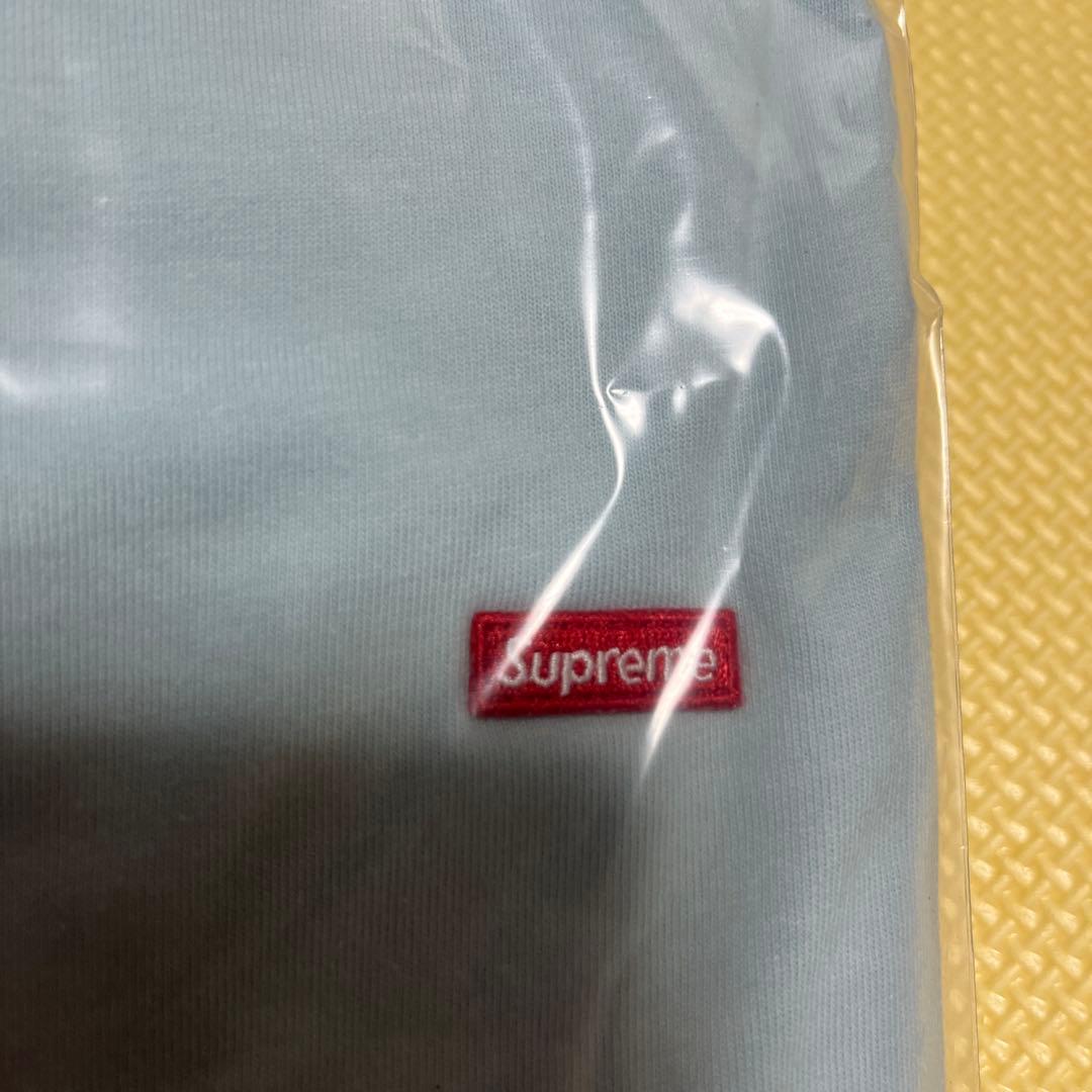 Supreme Small Box L/S Tee ライトブルー XL