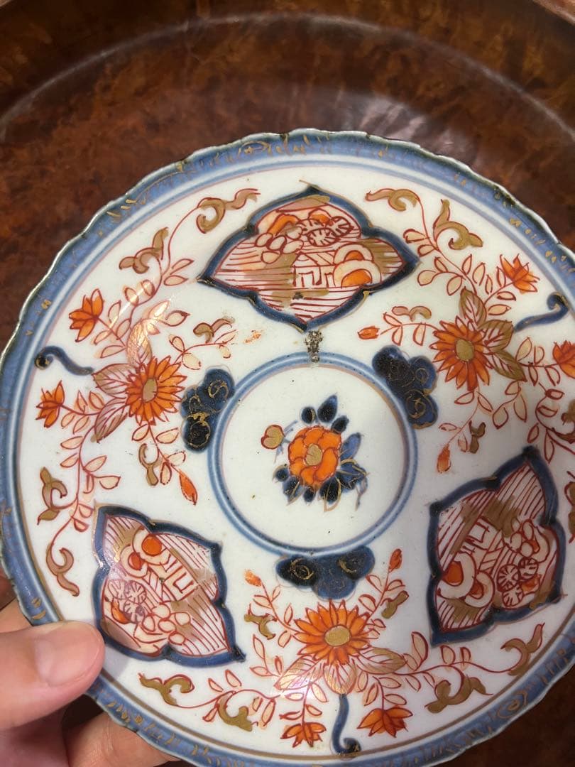 古伊万里　色絵　皿　元禄伊万里　輸出手