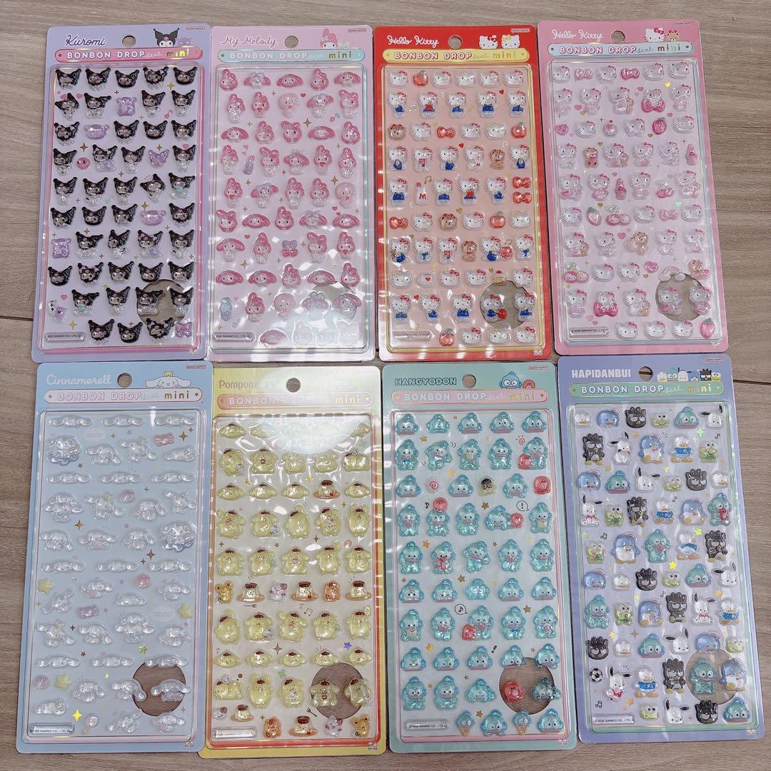 サンリオ ボンボンドロップシール ミニ ８枚セット