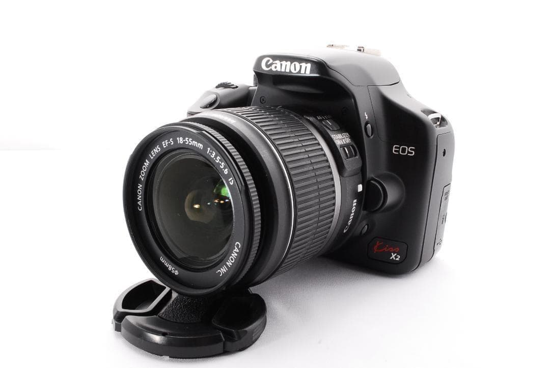 Canon Kiss X2 レンズセット　手ぶれ補正　軽量　おまけあり❣️