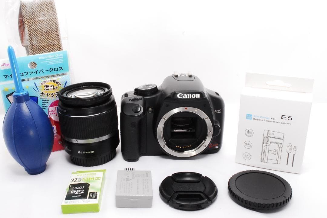 Canon Kiss X2 レンズセット　手ぶれ補正　軽量　おまけあり❣️