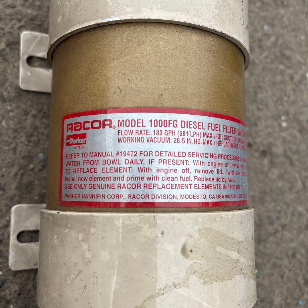 「今だけ値下げ」RACOR 1000FG ディーゼル燃料フィルター/水分離器
