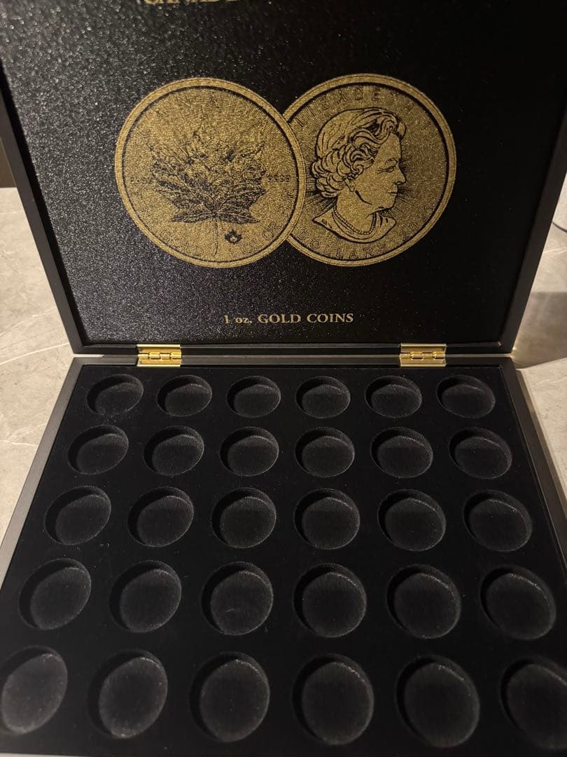 ライトハウス社製ケースBOX メイプルリーフ金貨1オンス専用 30個収納可