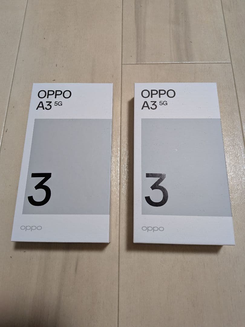 OPPO A3 5G ブラック　パープル　2台セット　開封済未使用品