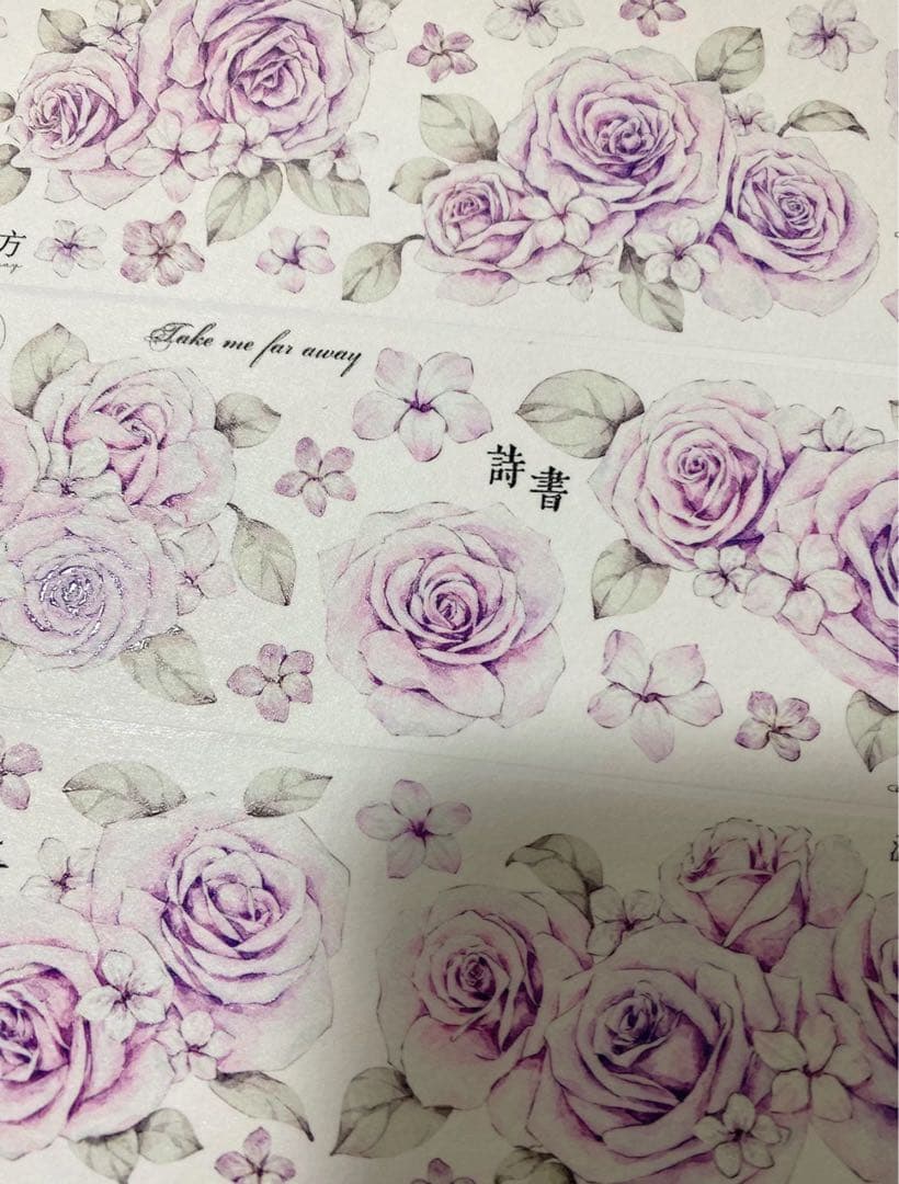 【新品未開封】海外マステ　12本　まとめ売り　花系　マスキングテープ