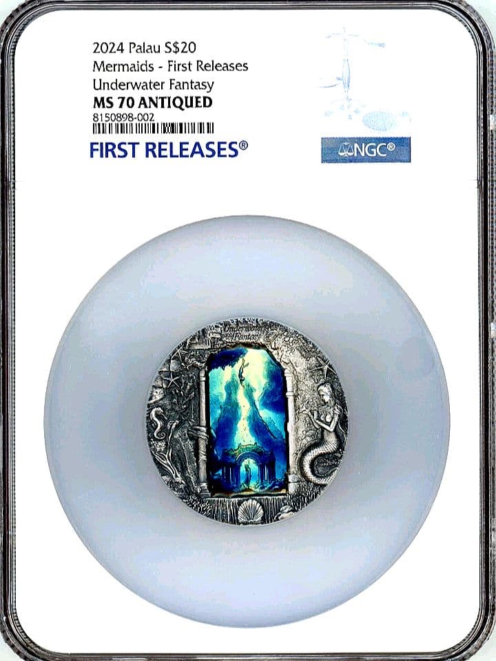 ngc MS70　最高鑑定　 3オンス 銀貨 　世界777枚