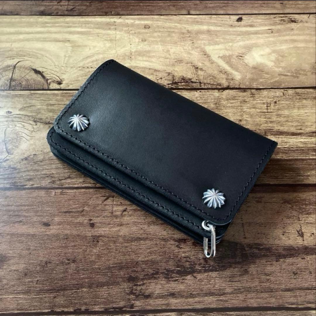 【まさる】COW CRUST クラストレザー トラッカーウォレット150