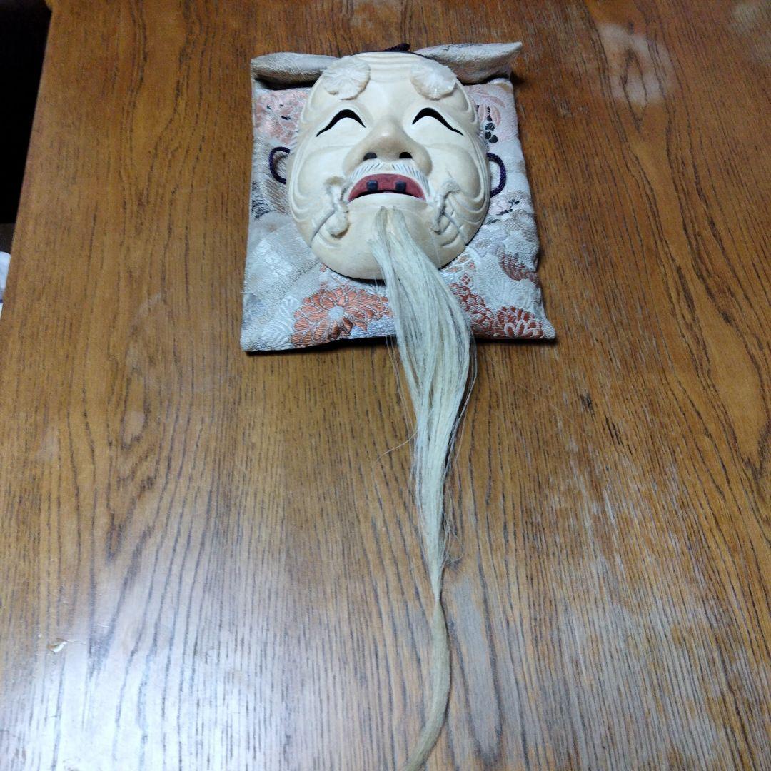 新春セール伝統的な能面 木製 翁