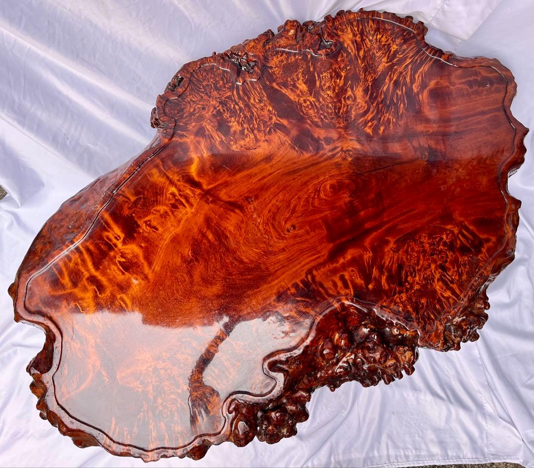 ③ 天然木 一枚板 座卓 ローテーブル 幅110cm