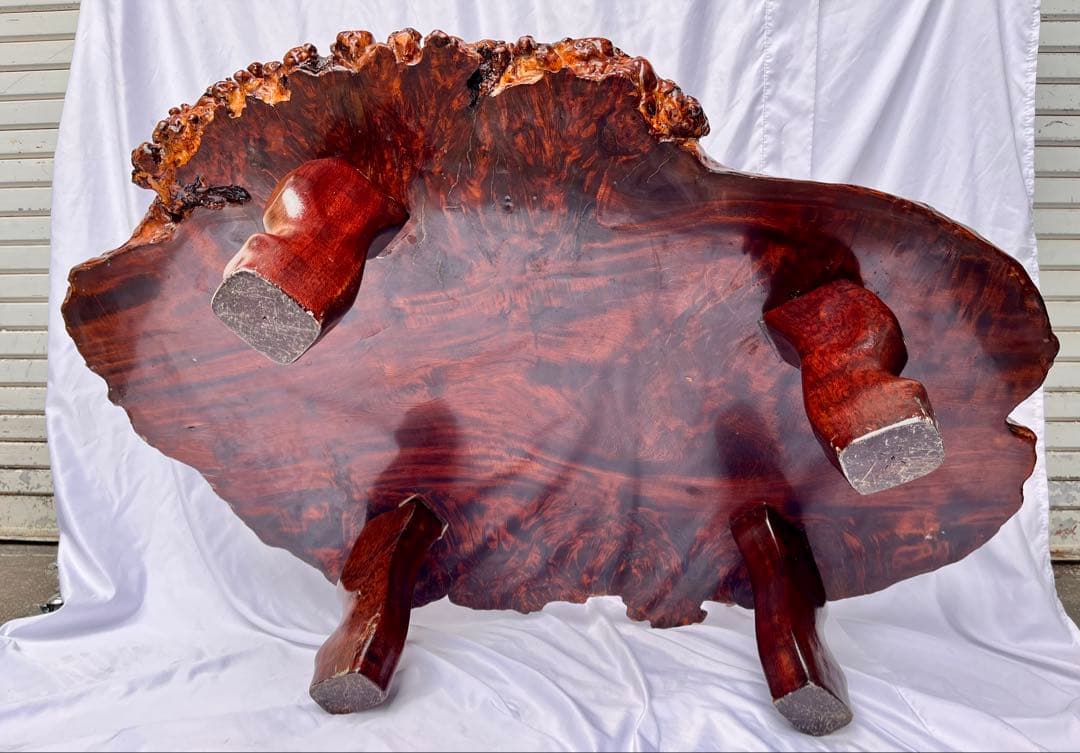 ③ 天然木 一枚板 座卓 ローテーブル 幅110cm