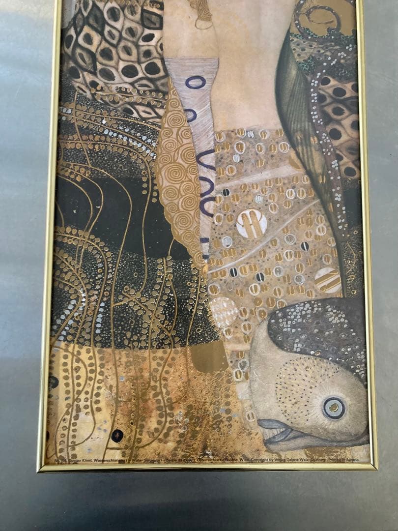 クリムト　絵画　額装　難あり　インテリア　グスタフ・クリムト 水蛇