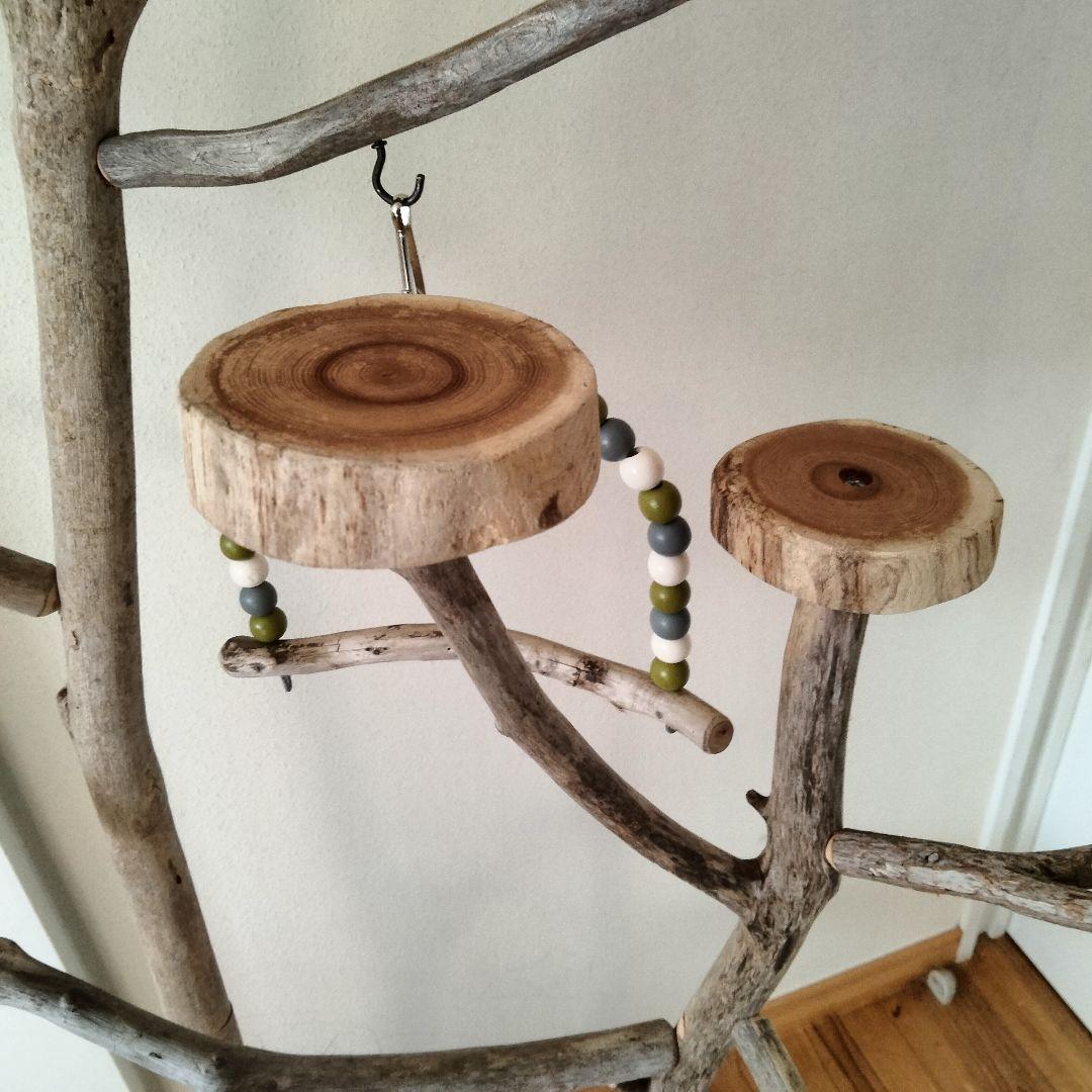 バードアスレチックジム大型 ㊶ 天然木 自然木 流木 インコ おもちゃ