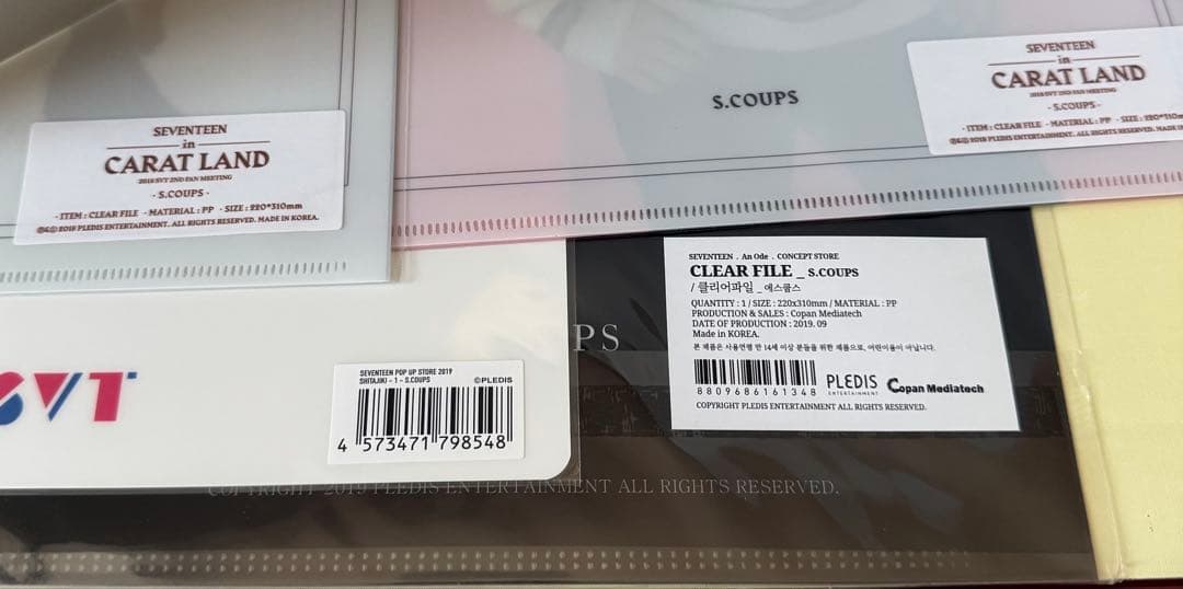 セブチseventeen クリアファイル　エスクプス