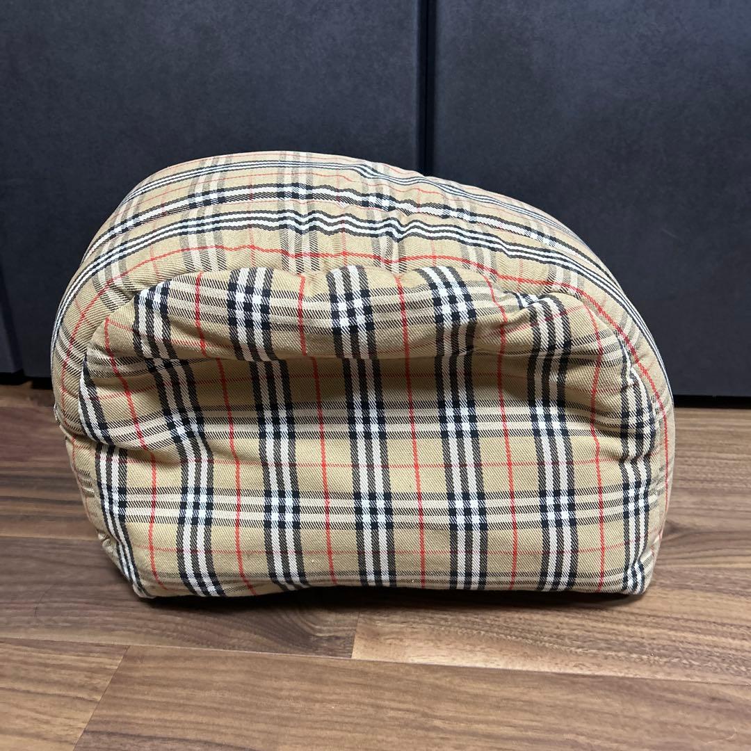 犬用チェック柄ドーム型ベッド