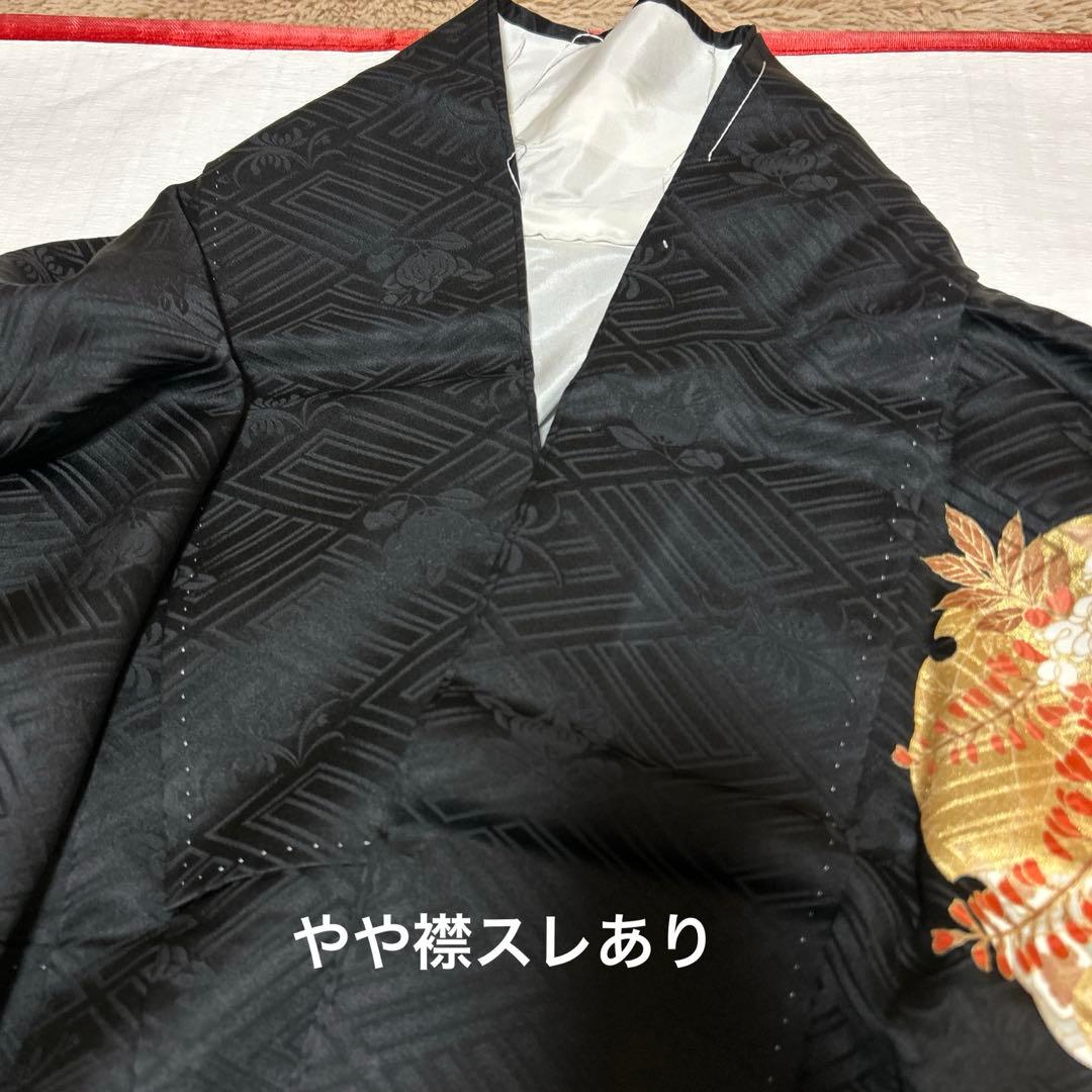 ♡大人おしゃれ！黒地に雪輪模様のお振袖♡