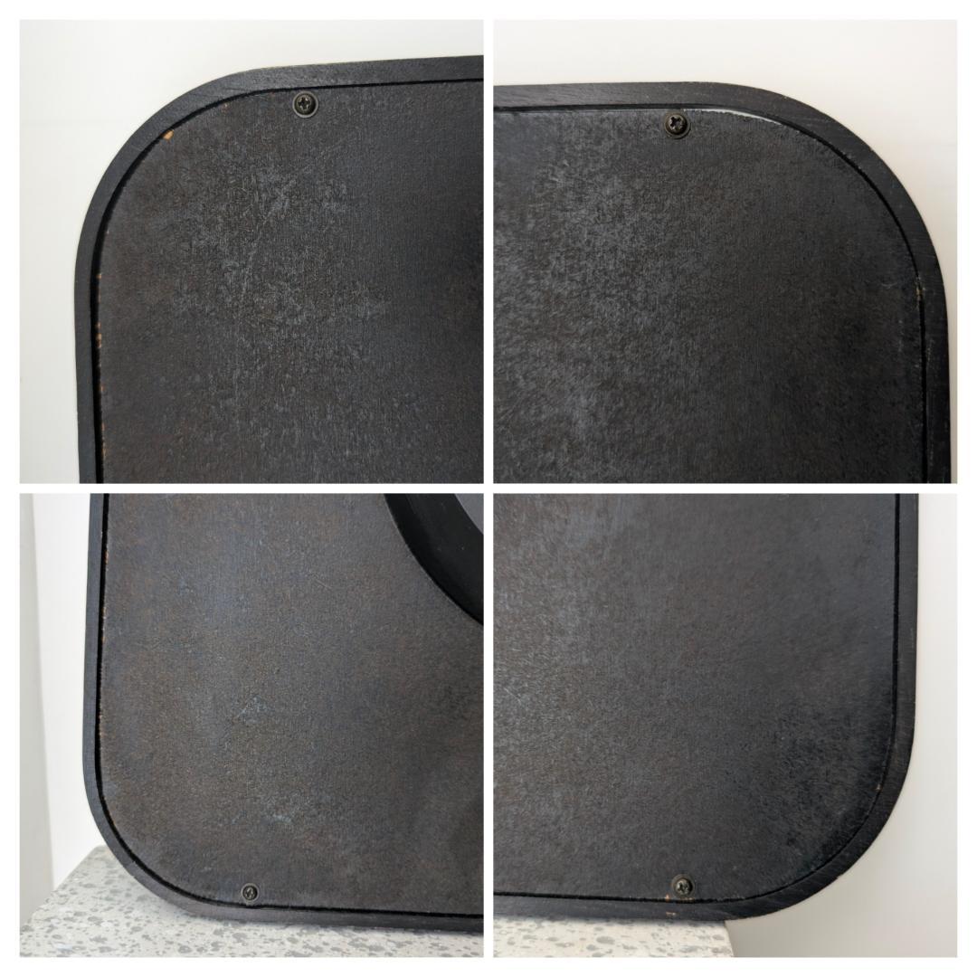 ビンテージ ウッドフレーム ウォールクロック 大きめ 90s シック モノトーン