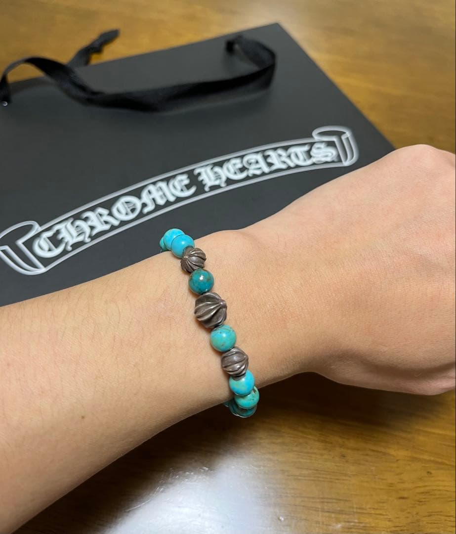 CHROME HEARTS ターコイズ ビーズブレスレット