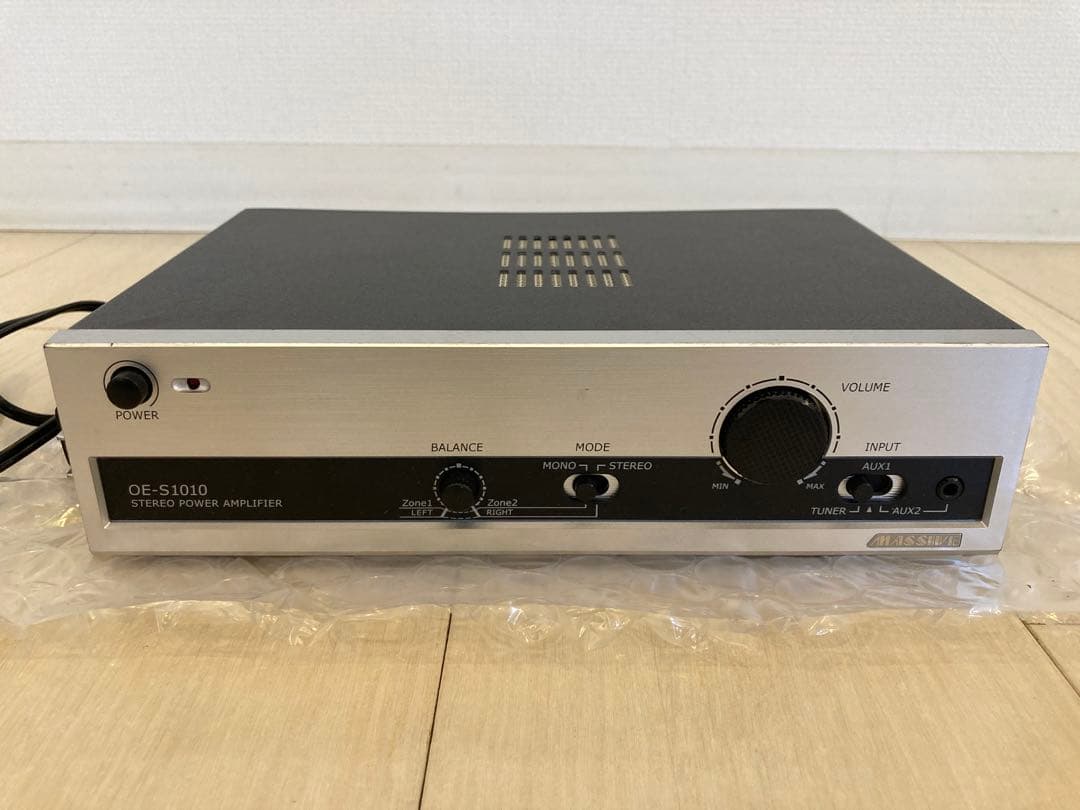 【美品、動作確認済】オースミ電機　OE-S1010　ステレオパワーアンプ