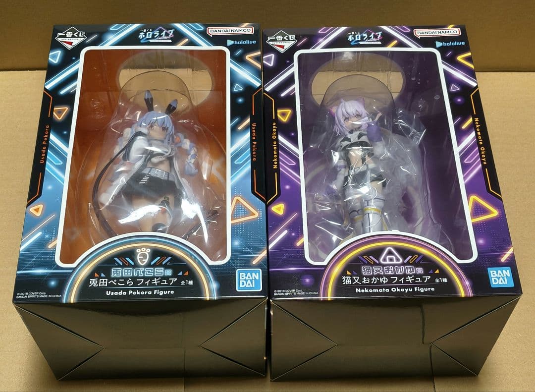 新品未開封　ホロライブ 一番くじ 兎田ぺこら　 猫又おかゆ 　フィギュア