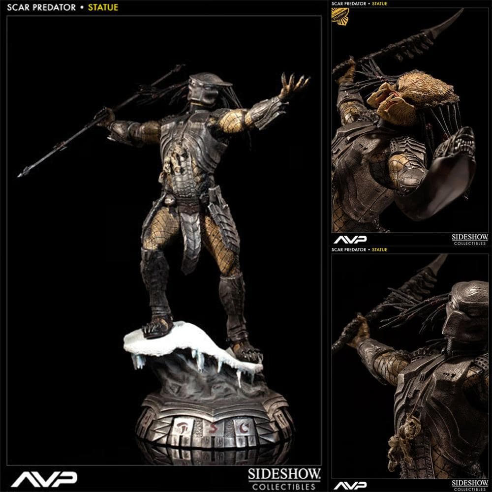 サイドショウ限定版！エイリアンvs.プレデター【スカー・プレデター】スタチュー