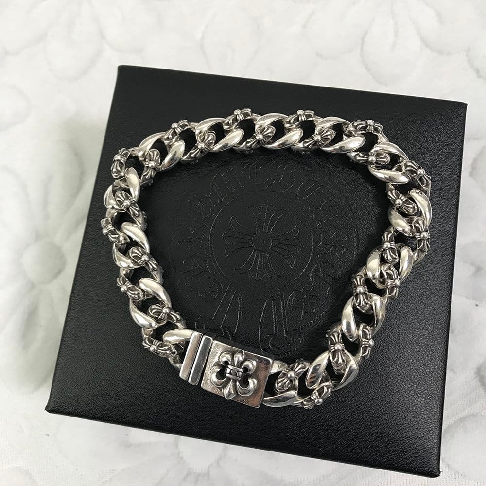 CHROME HEARTS フレア リンク ブレスレット 925 シルバー