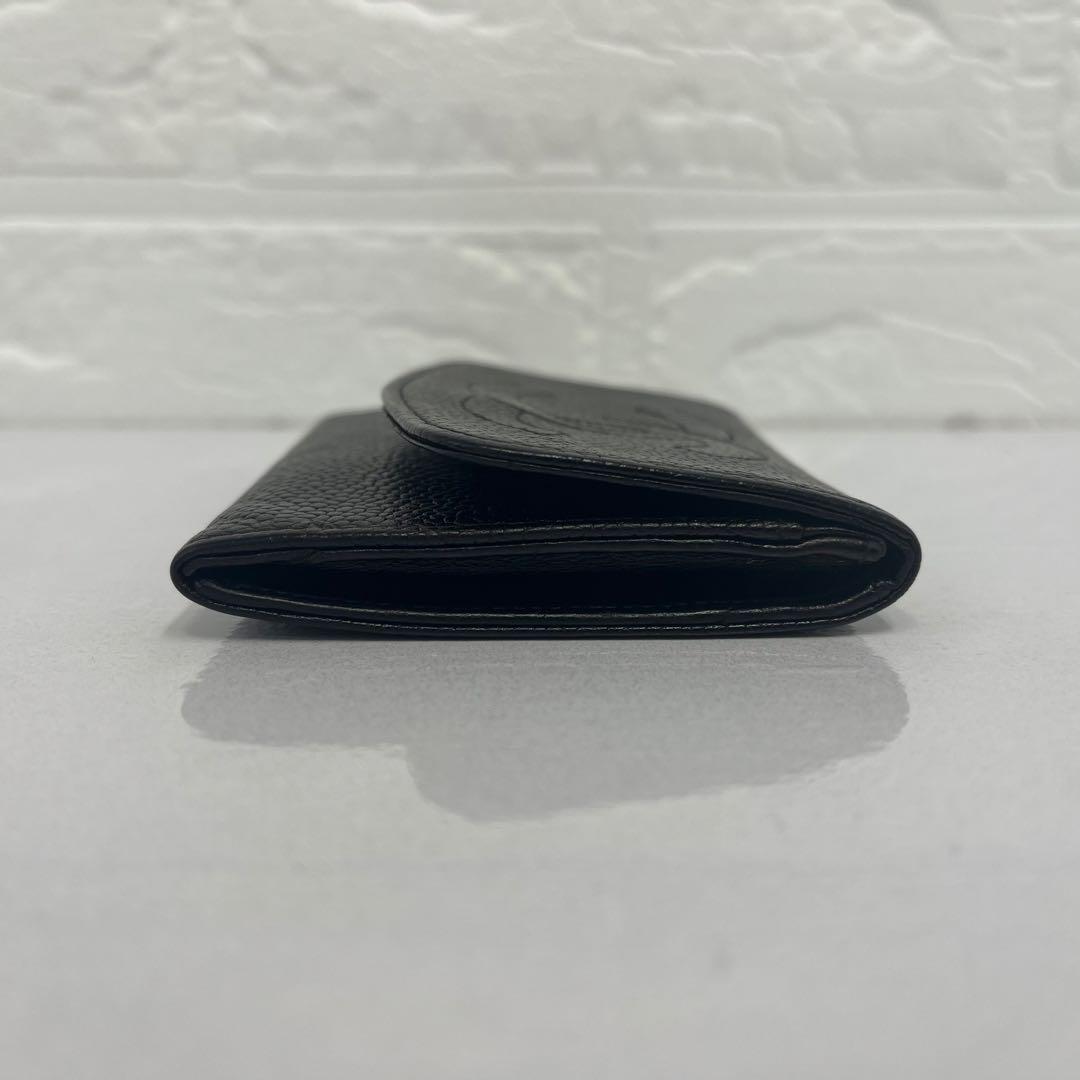 CHANEL シャネル 財布 ケース キャビアスキン ブラック デカココ