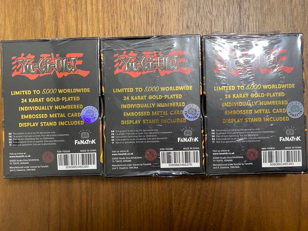 【未開封】金属製カード24K 純金メッキ　5000個限定