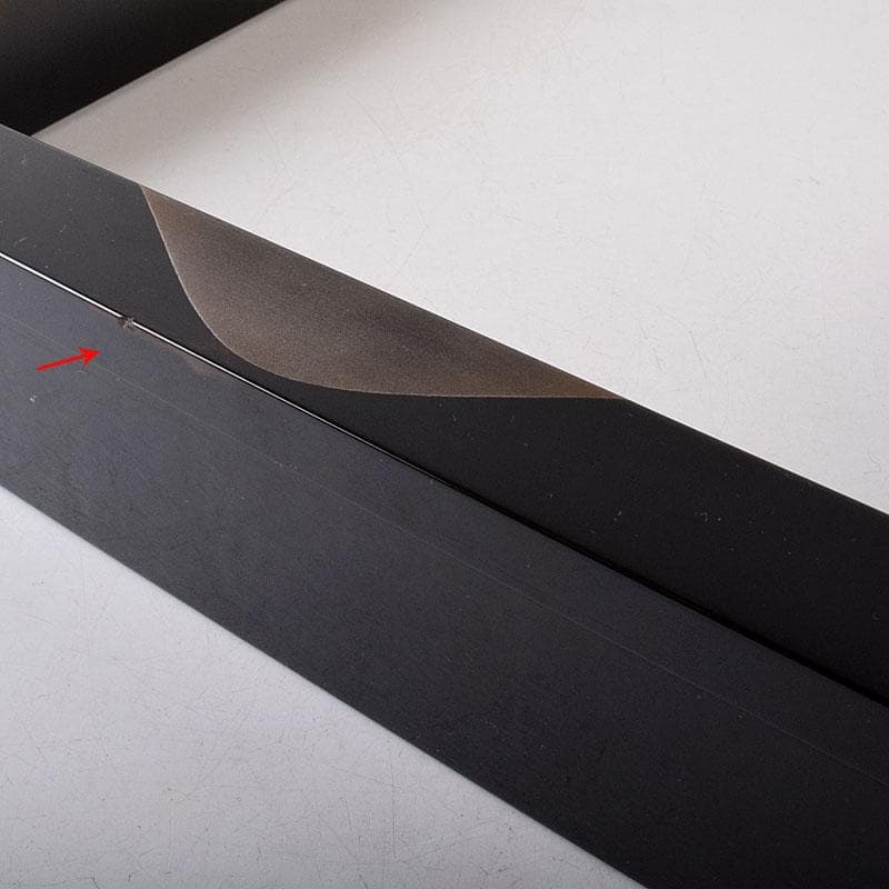 茶道具　中村恭蔵作　遠山蒔絵　炉縁　共箱　C　8117C