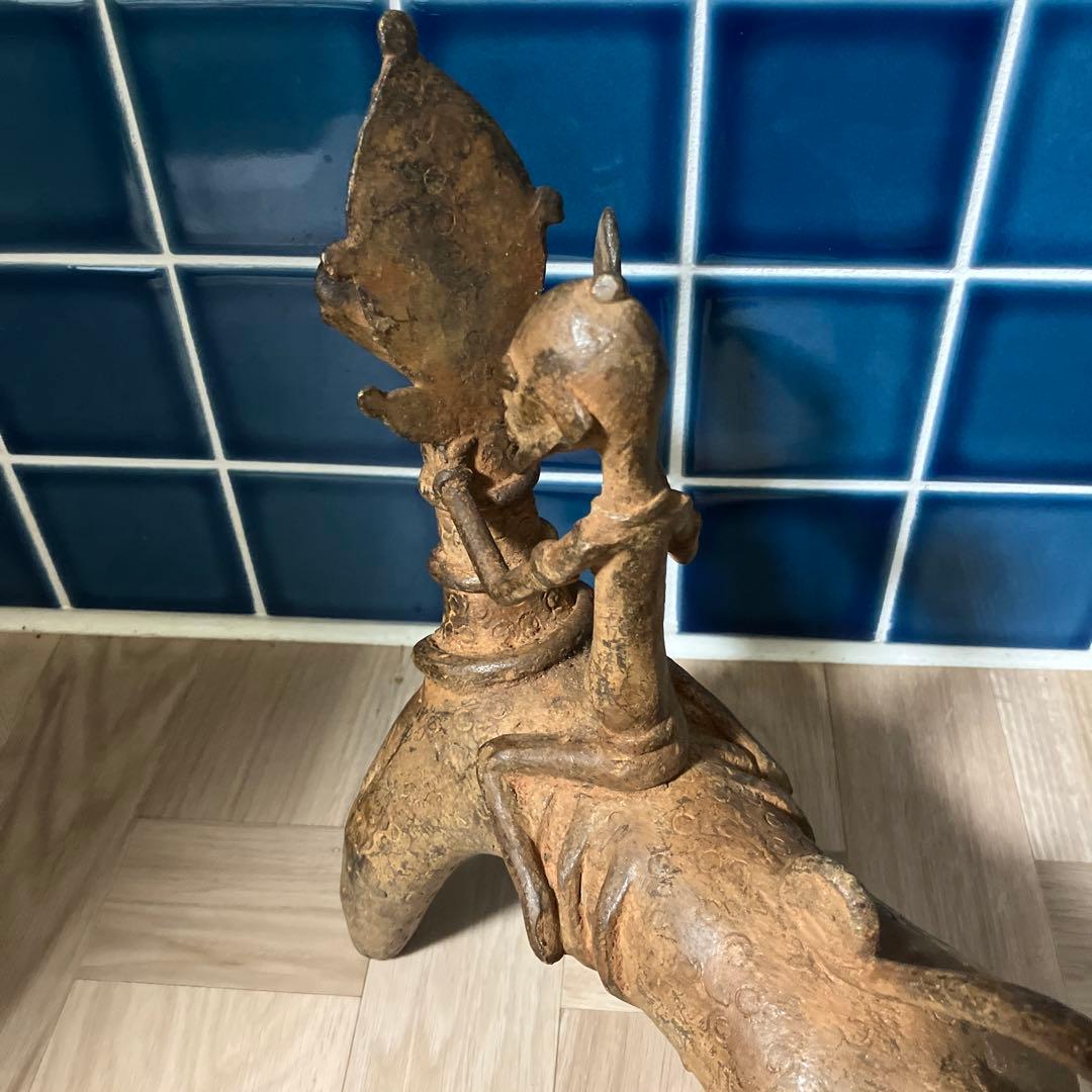 マリ共和国　ドゴン族金属製 オブジェ馬